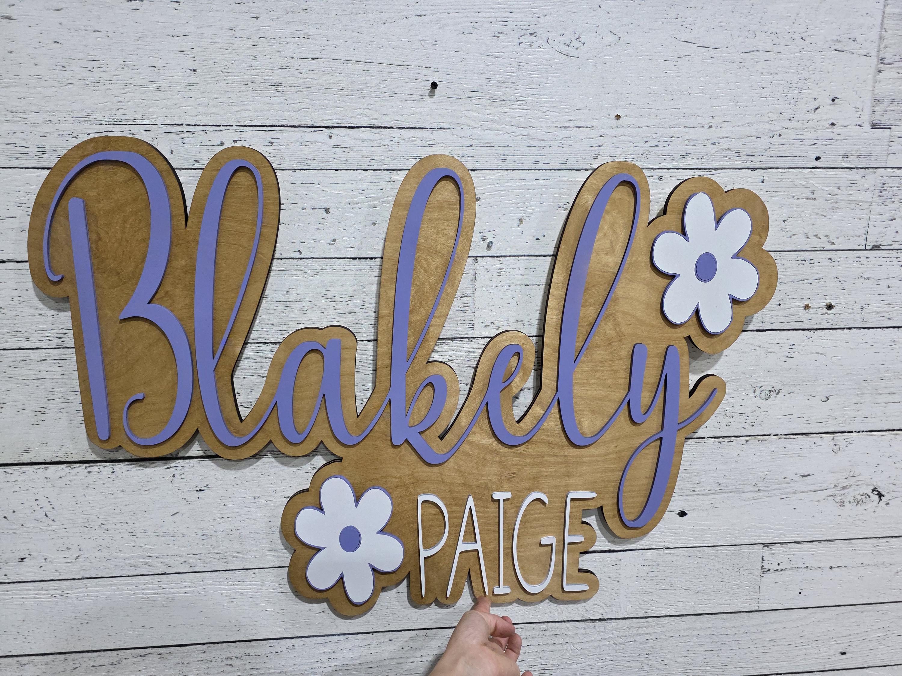 Custom Nursery Name Sign
