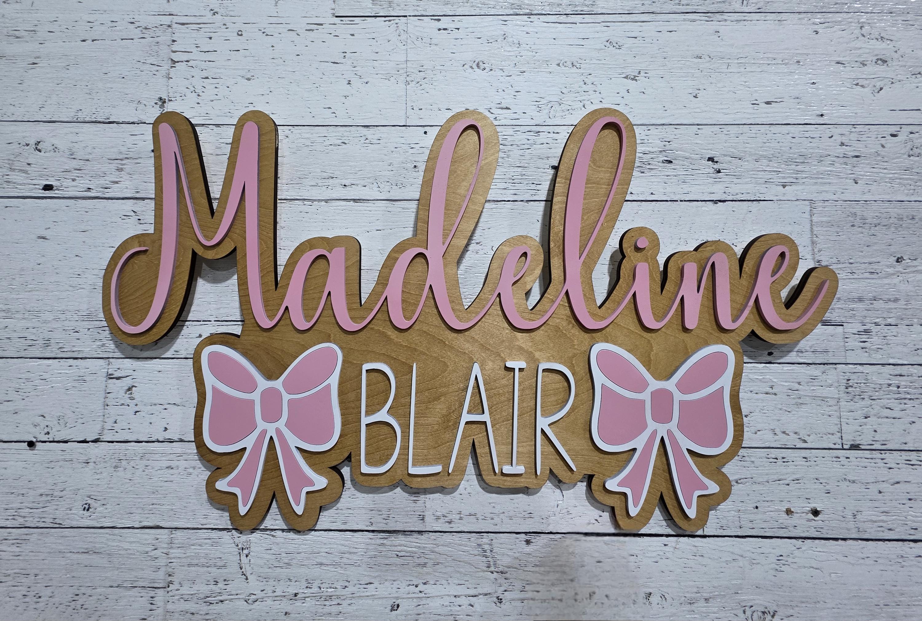 Custom Nursery Name Sign