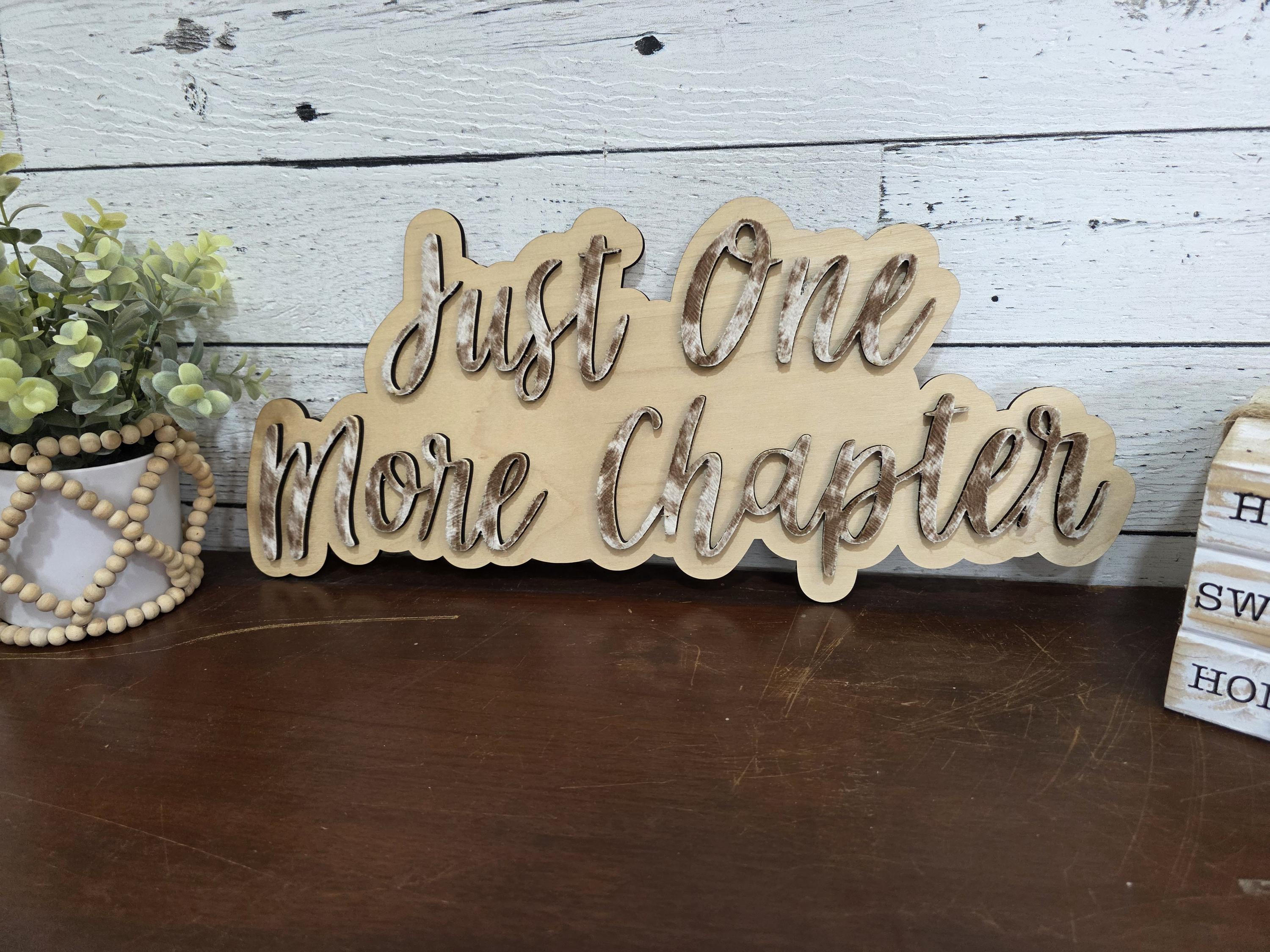 Small cowhide shelf sign