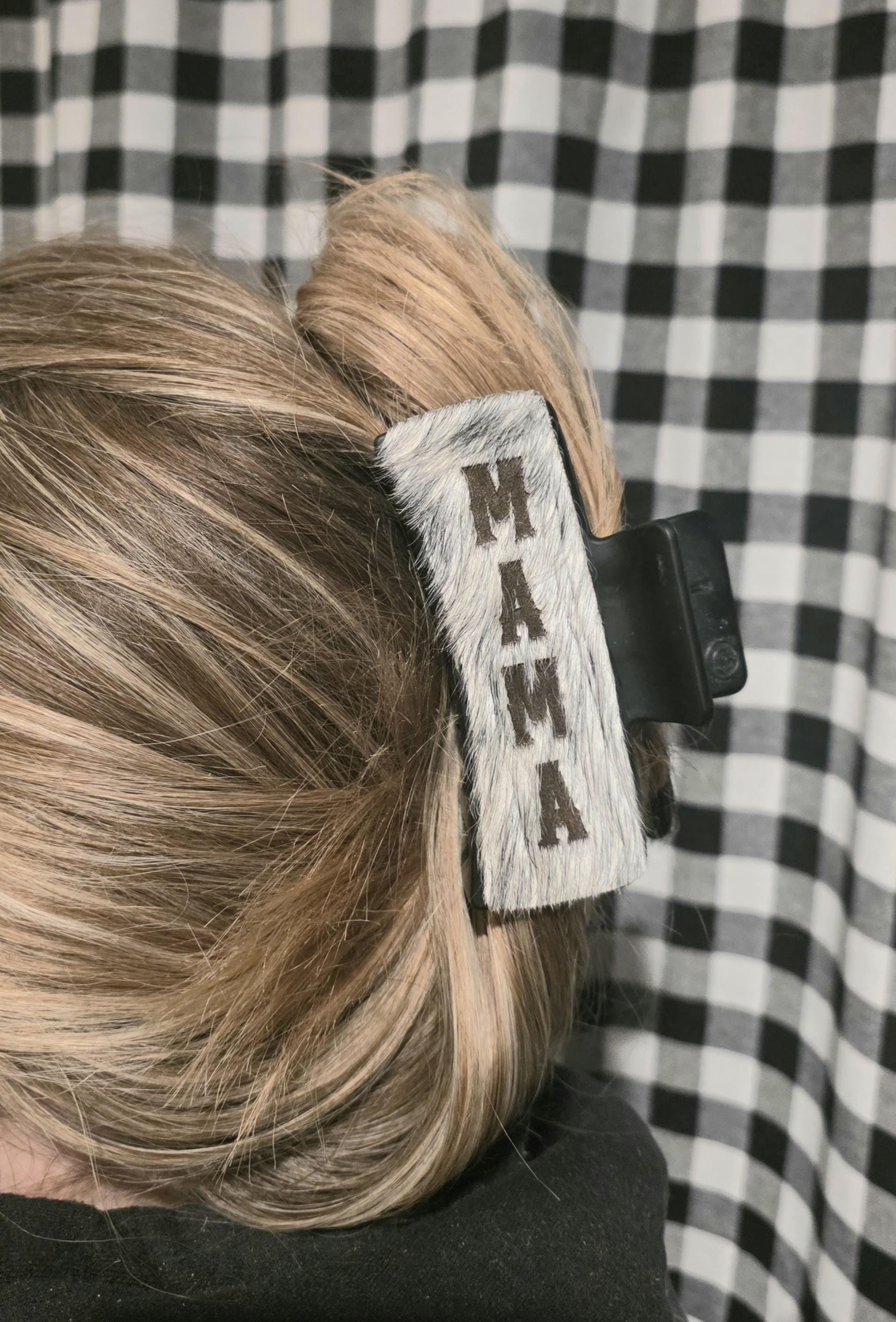 Cowhide Claw Clip-Western Hair Accessory