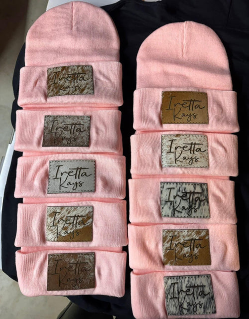 Cowhide Iron-on Hat Patches